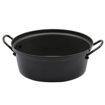 업소용 전골냄비 경질 국수냄비 알루미늄냄비, 블랙, 24cm