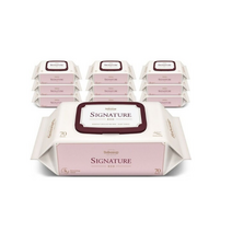 베베숲 시그니처 레드 유아물티슈 캡형, 18팩, 70매