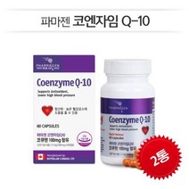 코큐텐 항산화[파마젠] 코엔자임Q-10 (360mg*1병) 코엔자임큐텐 / 2개월분, 2병, 21.6g