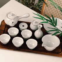 (고급) 손물레 백자 5인 다기 풀세트