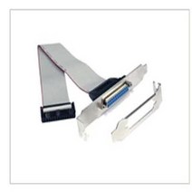 (K)패러럴 1포트 브라켓 0.25M (LP브라켓 포함) 메인보드의 IDC26P LPT포트와 연결하여 25Pin Parallel LPT포트를 생성하는 케이블 타입 브라켓