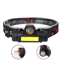 캠핑 아웃도어 용품크로스 -보더 헤드 라이트 헤드 라이트 제작 -리튬 배터리 충전 실외 비상용 코브 레드 라이트 휴대용 낚시 헤드 라이트, T61 표준