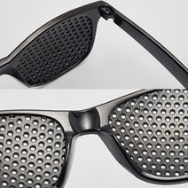 핀홀안경 시력교정 안구운동 시력 강화 스트레칭, B형 블랙