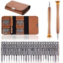 1미니 정밀 드라이버 마그네틱 세트에 25 전자 Torx 스크루 아이폰 카메라 시계 pc에 대한 수리 도구 키트, [02] Magnetism  Brown, 02 Magnetism  Brown