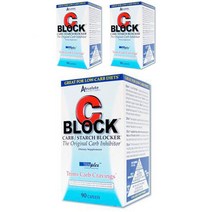 앱솔루트뉴트리션 C 블락 탄수화물 차단제 캐플렛, 90개입, 3개