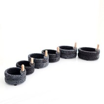 모던 수지 마블 미니 다육이 멧돌 화분 1호, 쿠팡 그레이프마켓 1호 8x4cm 그레이