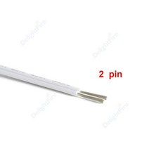 2 핀 전기 케이블 22AWG 20AWG 18AWG SM JST 커넥터 3528 2835 LED 스트립 조명 드라이버 용 주석 도금 구리 와이어 2pin 와이어, [02] white, [02] 20 AWG, [01] 5m