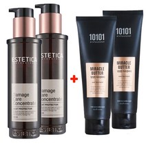 에스테티카 데미지케어 컨센트레이트 120ml2개+고농축 클리닉헤어팩2개, 에스테티카 에센스2개+버터소2개
