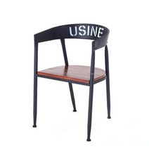 원목 의자 카페 의자 북유럽 조명 럭셔리 의자 바 커피 등받이 벤치 인더스트리얼 윈드 레저 소파 밀크티 숍 테이블과 조합, 2