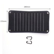 태양열패널 BUHESHUI ETFE 10W 5V 휴대용 태양 전지 패널 충전기 Sunpower 세미 플렉시블, 한개옵션0