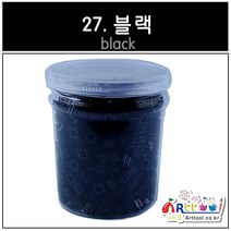아트툴 레고 쑥쑥 디폼블럭 9mm 약 600EA 리필 벌크 케이스 28컬러 (나노블럭), 27_블랙