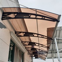 캐노픽스 1500x9500 비가림 차양 비막이 가림비 빗물받이 비받이 차양막 처마 렉산, 회색틀 투명렉산