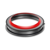 For Dyson V10 Vacuum Cleaner Dust Bin Top Fixed Sealing Ring Replacement Bucket Attachment Spare Par, 01 Blackred
