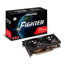 파워칼라 PowerColor Fighter AMD 라데온 RX 6600 XT 게이밍 그래픽 카드 8GB GDDR6 메모리 RDNA 2 HDMI 21로 구동