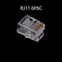 20/50/100 개/몫 rj11 6p2c 전화 인터넷 모듈 형 플러그 잭 커넥터 RJ-11 크리스탈 헤드 금도금 6u, 02 20pcs_02 RJ11 6P4C