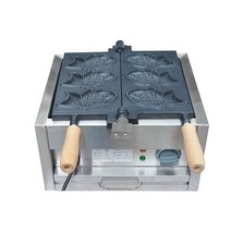 타이야끼 붕어빵 호떡 와플 업소용 기계 110v 220v 전기 3 pcs 생선 메이커, 에게