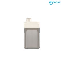 실리만 납작물병 300ml WPK4234 슬림물병 분리세척 간식통, 크림
