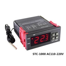 STC-1000 LED 디지털 온도 조절기 인큐베이터 12V 220V, 01 AC 110-220V