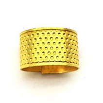 구리 골무 손가락 보호 바늘 바느질 뜨개질 재봉틀 작용 수예도구