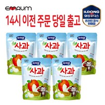 일동후디스 아이얌 순 동결건조 과일칩, 순사과, 5개