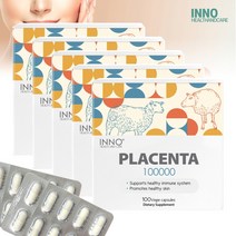 이노헬스 뉴질랜드 100% 양태반 플라센타 100000mg 100베지캡슐 5개, 100식물성캡슐 - 5개, 뉴질랜드 프로폴리스 치약