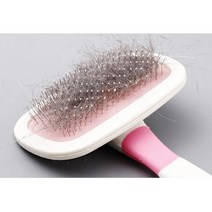 빗 머리 돌아가는 고양이 브러시 S 고양이미용빗 단모고양이 초보집사 애완털제거 단모종빗 슬릿커 냥이빗, 핑크