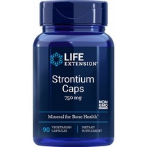 Life Extension Strontium 750mg 라이프 익스텐션 스트론튬 야채캡슐 90정, 1통