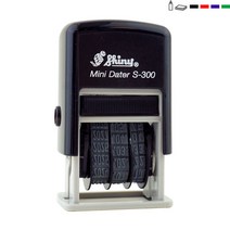 [정품] 고무인닷컴 SHINY S-300 S300 날짜 회전인 변경 자동 스탬프 도장 Date Stamp 스템프 소형 고무, 초록