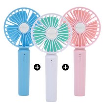 [클라세오토] [3SET] 핸디형 선풍기 3개 세트(PXO1003), 색상:화이트+화이트+화이트
