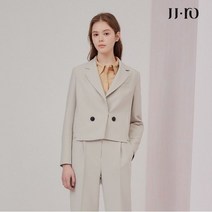 JJ지고트 JJ.ro 테이프 배색 H라인 숏 재킷 GM3A0JKJ4