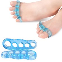 DM PKFARM 풋케어!! 실리콘 발가락교정기 발가락링 분리기 분리젤 교정기, 블루, S사이즈(1쌍)