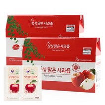싱싱 맑은 사과즙 100ml 30포 2개