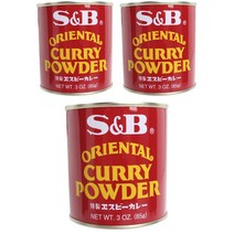 에스앤비 오리엔탈 커리 파우더, 85g, 3개