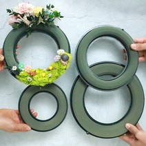 링 오아시스 플로랄폼 리스 만들기 diy 재료 15cm 20cm 24cm 낱개판매, 01 링 오아시스 15cm