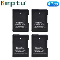 KEPTU 카메라 배터리 및 LCD USB 충전기 니콘 P7000 D3100 용 EN-EL14 EN, 07 4PCS