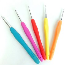 라바라바 모사용 코바늘 손뜨개 실리콘 뜨개질 바늘 뜨게 뜨개용품, 5／0호 (3.0mm)