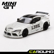 미니지티(235) 1대64 LB-WORKS 토요타 GR 수프라 화이트, LHD(좌핸들)