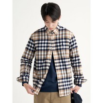 [빈폴] [SLIM] 베이지 브러쉬드 빅깅엄 체크 셔츠 (BC2964A24A)