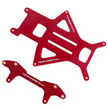 카본 섬유 시트 VS EVO 섀시 1.5mm 클래스 파이버 94734 타미야 미니 4WD 레이싱카 모델 예비 부품, 02 Red