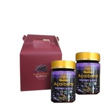 브라질 아사이베리 분말100g 씨와 껍질 제거 순수 과육 파우더 (2병) 선물세트, 100g, 2병