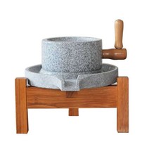 전통 맷돌 가정용 옛날 멧돌 분쇄기 콩국수 두유, 20x30 노 프레임