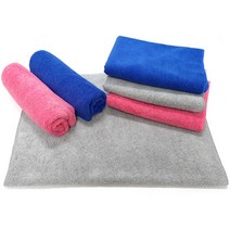 [무지개]경편극세사 손걸레 40x60 행주 타올 청소용품, 색상:파랑