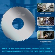 밀링 커터 커팅기 XCAN금속 절삭 공구용 50mm 슬로팅 톱 블레이드 HSS 스틸 CNC 가공 밀링 커터 디스크, 10 50x0.5x16x72T