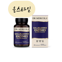 올스타일 닥터머콜라 소화 췌장효소 판크레 리파아제 30캡슐 담낭 담즙 미국직구, 1개, 30정