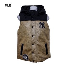MLB스포츠 기본로고 데일리 여성 패딩 조끼 55