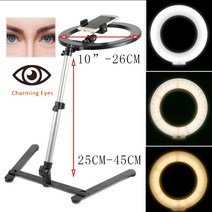 촬영용 장비 미디어 영상 26Cm 비디오 유튜브 채우기 링 라이트 램프 라이브 쿡 사진 조명 전화 Ringlight 삼각대 스탠드 Led Selfie 184302, 03 silvery no bluetooth