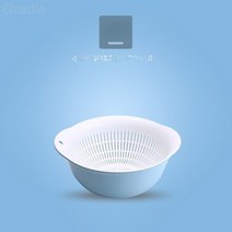 이중 물 바구니 과일 반가방 과일 바구니에 두껍고 주방 타오미기 거실 창의 가정용 과일 반, 북유럽 블루 샤오호트(미니)