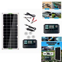 휴대용충전기 새로운 30W 태양 패널 자동차 보트 캐러밴 캠핑 트릭 12V 배터리 3503811618, 500W