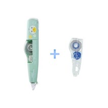 플러스 수정테이프 카카오 수정테이프 본품1개+리필1개/본품1개+리필2개, 튜브(민트996)+리필1EA