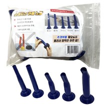 실리콘 별도 어댑터가 필요없는 소세지건 전용 노즐 5개입 1봉 세트, 상세페이지 참조